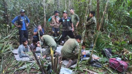 Descargar video: Estas fueron las difíciles condiciones que enfrentaron los cuatro niños perdidos en la selva colombiana