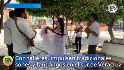 Con talleres, impulsan tradicionales sones y fandangos en el sur de Veracruz
