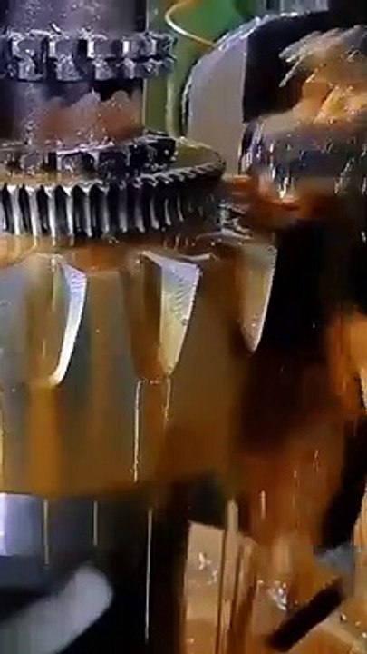 Huge machinery working