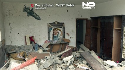 شاهد: استخدام مخلفات الحرب في عروض فنية في غزة