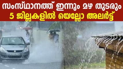 കേരളത്തിൽ ഇന്നും വ്യാപക മഴ; ഈ ജില്ലകളിൽ യെല്ലോ അലർട്ട്
