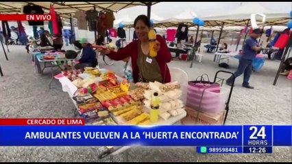 Cercado:150 ambulantes regresan a ‘Huerta Encontrada’