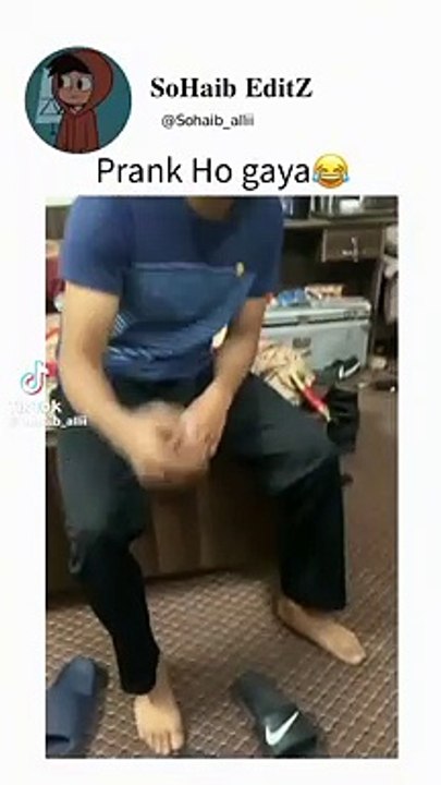 Prank #on friend_so fuuny