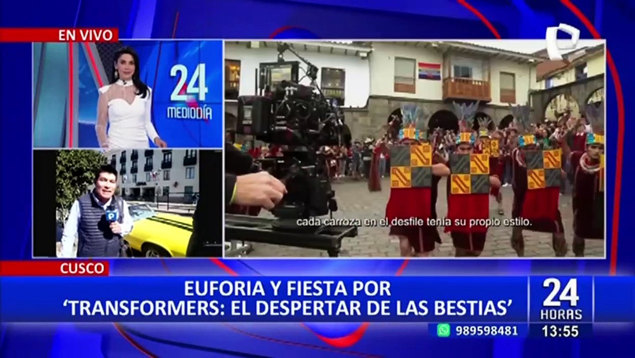 Transformers en Cusco: euforia y fiesta antes del estreno oficial de película