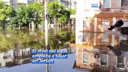 La ligera bajada del nivel del agua no mejora las condiciones en Jersón