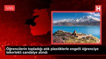 Öğrencilerin topladığı atık plastiklerle engelli öğrenciye tekerlekli sandalye alındı