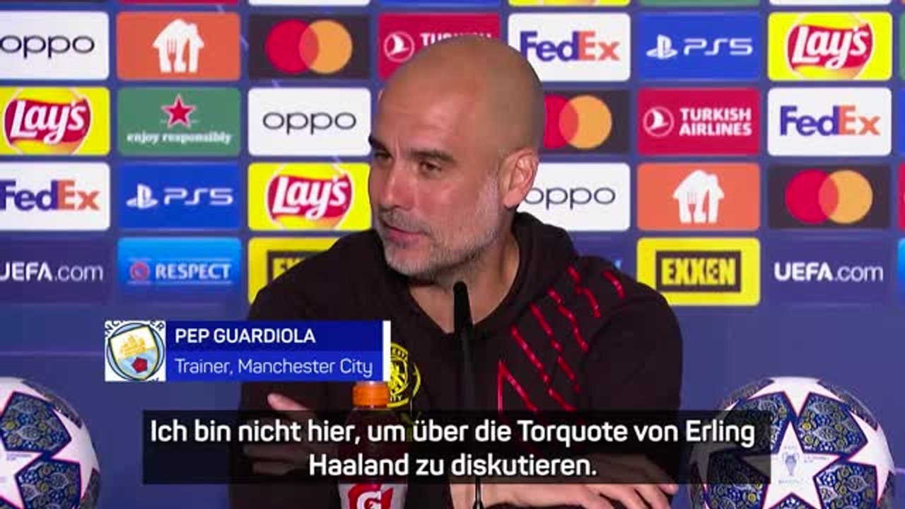 Guardiola: 'Wer an Haaland zweifelt, ist alleine'