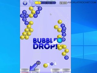 Playing Bubble Shooter level one and 2 jugando nivel uno y dos