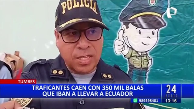 Incautan municiones ilegales en Tumbes: cargamento tenía como destino Ecuador