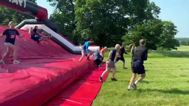 Harewood Inflatable 5k: Brilliant footage of Leeds runners taking on 'world's largest' inflatable 5k