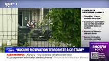 Attaque au couteau à Annecy: les images de la sortie de garde à vue du suspect, sur un fauteuil roulant