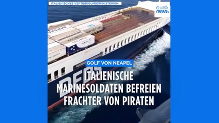 Italienische Marine befreit türkisches Frachtschiff von Piraten