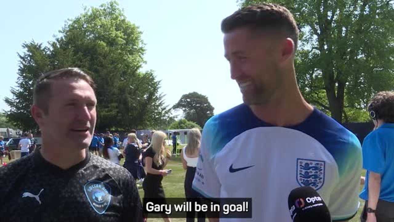 'Neville will be in goal!' - England stars fear Bolt's pace at Soccer Aid