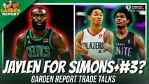 Celtics Trade Ideas: Jaylen Brown for Anfernee Simons and #3 Pick