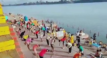 तैराकी प्रशिक्षिण शिविर का शनिवार को हुआ समापन