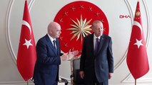 SPOR Cumhurbaşkanı Erdoğan FIFA Başkanı Infantino ile görüştü