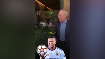 Florentino, a un aficionado: “Voy a fichar a Mbappé el año que viene”