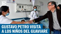 La llegada de Petro al hospital militar de Bogotá