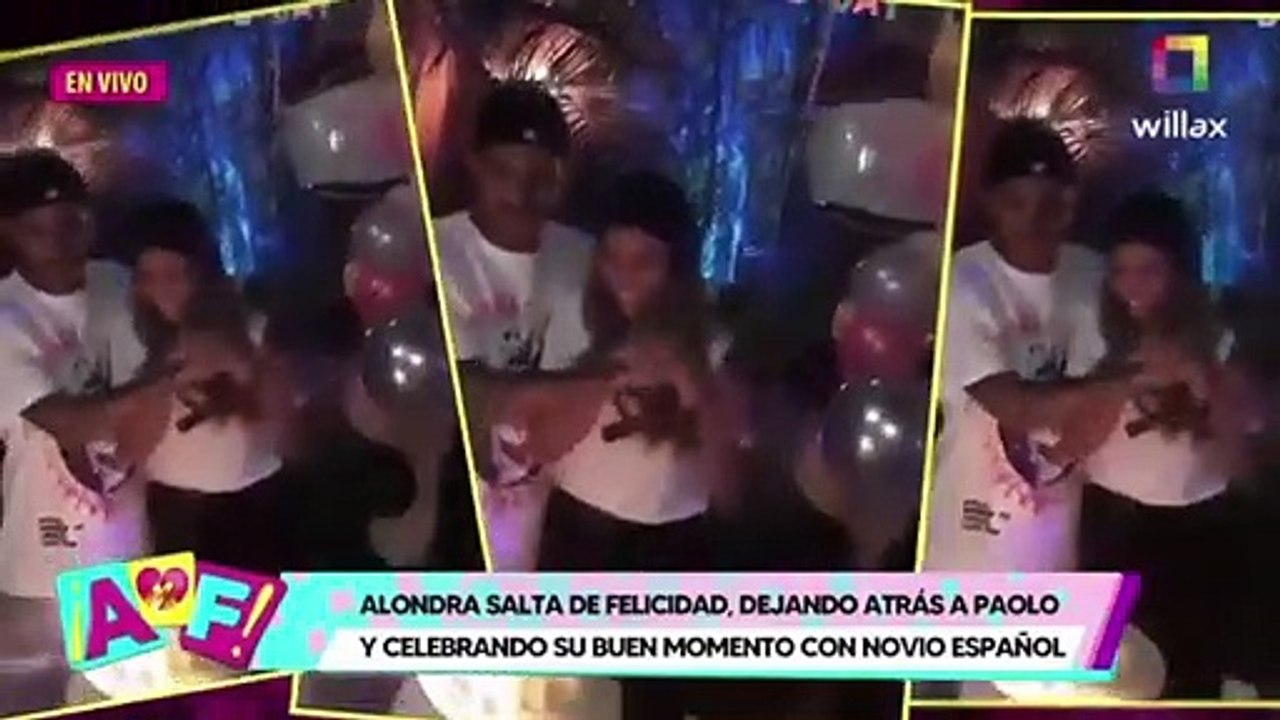 ¡Ilusionada! Alondra García Miró se luce enamorada y salta de felicidad al ver a su novio español