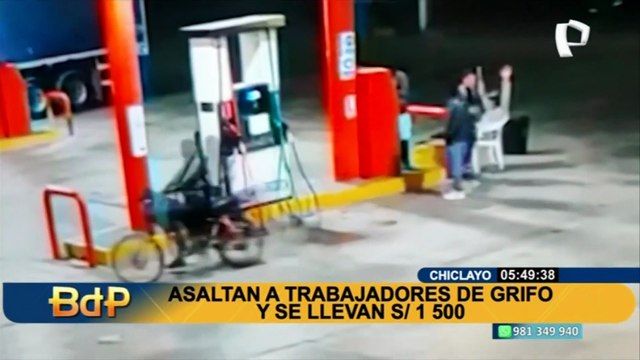 Chiclayo: Asaltan a trabajadoras de grifo y se llevan 1500 soles