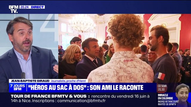 Attaque au couteau à Annecy: Je suis là pour clore cette séquence de 'Henri le héros' , affirme Jean-Baptiste Giraud, proche du héros au sac à dos