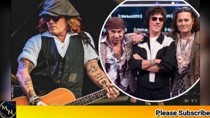Johnny Depp makes emotional return to the stage ahead of 60th birthday - after pal Jeff Beck's death