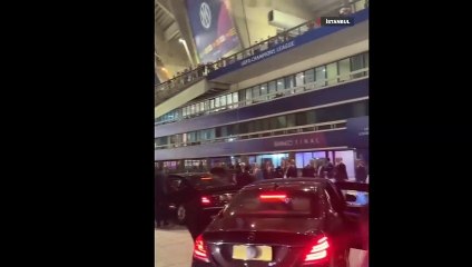 Cumhurbaşkanı Erdoğan, Devler Ligi finali için Atatürk Olimpiyat Stadı'nda