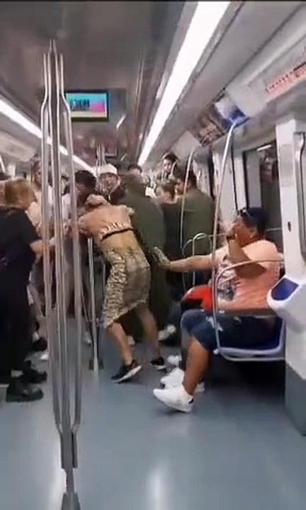 Agresión en el metro de Barcelona