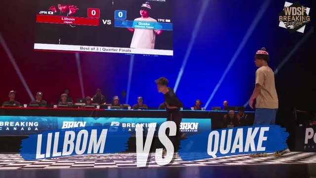 BBOY LILBOM VS BBOY QUAKE | TOP 8 | WDSF BREAKING FOR GOLD MONTREAL 2023