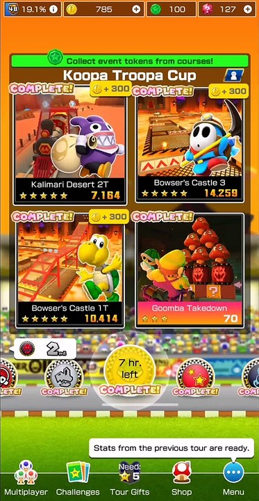 Mario Kart Tour: Bowser Tour: Koopa Troopa Cup  for  Coins