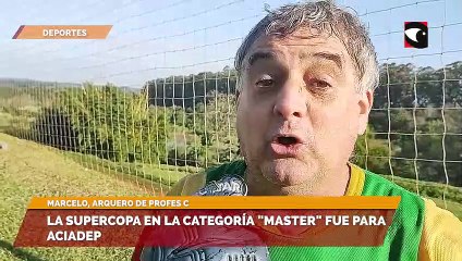 La supercopa en la categoría master fue para ACIADEP