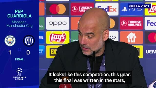 Champions League final victory was 'written in the stars' - Guardiola