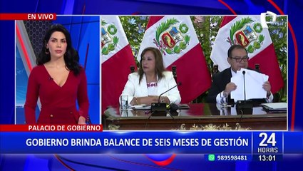 Dina Boluarte y Gabinete Ministerial presentan informe de avance de gestión a 6 meses de gobierno