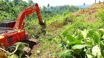 Precision Cleaning for Hitachi 210 MF Excavator Plantations in Action