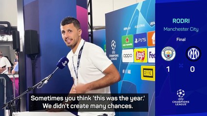 Rodri believes City were due Champions League success