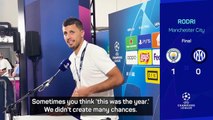 Rodri believes City were due Champions League success