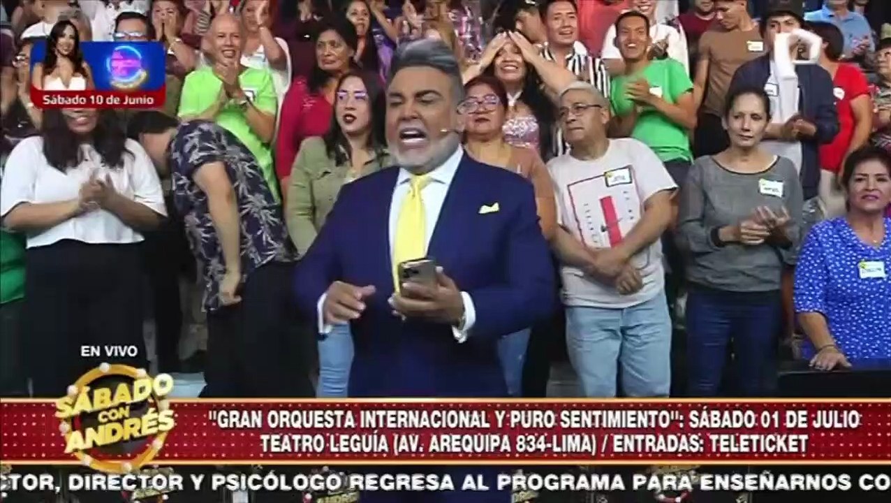 Productor de Andrés Hurtado reaparece en programa 'Sábado con Andrés'.