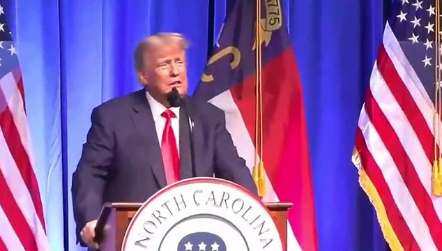 President Trump speaks at the North Carolina GOP Convention in Greensboro, NC