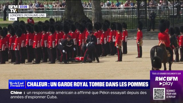 Royaume-Uni: des membres de la garde royale tombent à cause de la chaleur