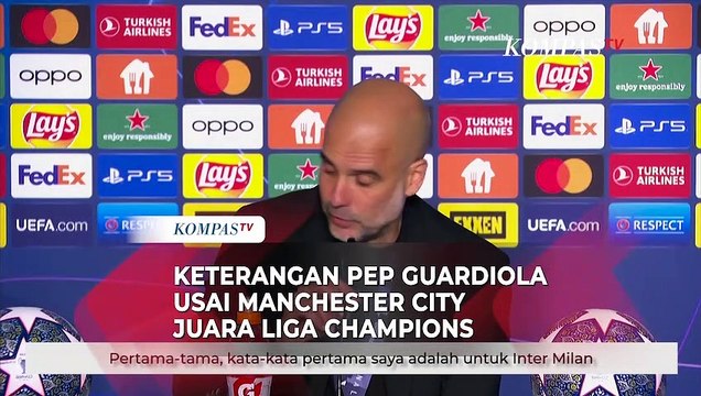 Bawa Man City Juara Liga Champions, Pep Guardiola Beri Pesan untuk Inter