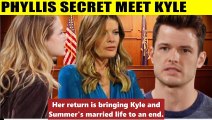 CBS Young And The Restless Phyllis shows up and apologizes to Kyle - begging him