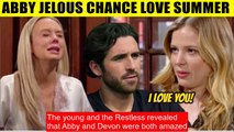 Young And The Restless Spoilers Abby was jealous when Chance secretly loved Summ