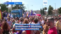 Rome holds LGBTQ  Pride parade amid backdrop of Meloni government crackdown on surrogate births