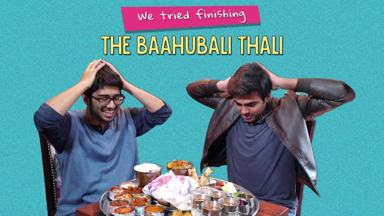Can Akshay and Kaustubh Finish This Insane BAAHUBALI Thali Challenge? Ok Tested Fans