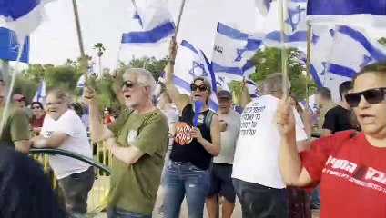 İsrail'de Netanyahu karşıtı protestolarda 23. hafta