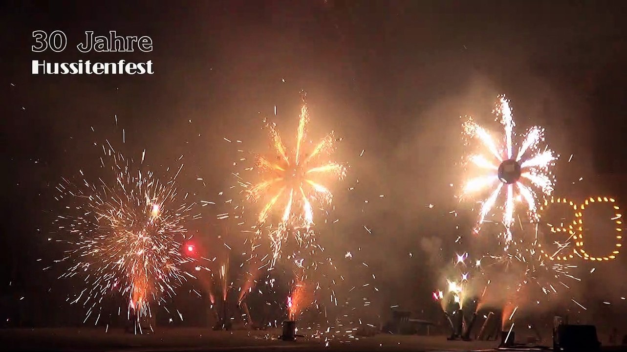 30 Jahre Hussitenfest in Bernau - Auftaktfeuerwerk