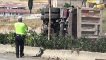 Gaziantep'te freni patlayan kamyon ortalığı savaş alanına çevirdi