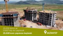 Çevre ve Şehircilik Bakanı Mehmet Özhaseki'den gururlandıran video! Deprem konutları hızla yükseliyor