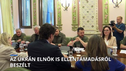 Zelenszkij megerősítette az ukrán ellentámadást