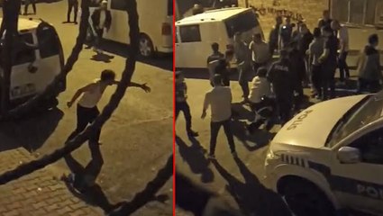 Download Video: Eşini ve kızını rehin aldı, polis bacağından vurdu